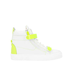 Giuseppe Zanotti White Calfskin High Top Sneakers