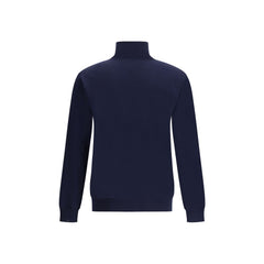 Valentino Blue Fleece Wool Turtleneck