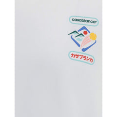 Casablanca White Cotton T-Shirt