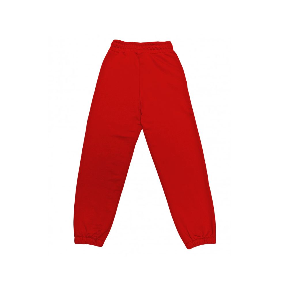 Røde bomullsjeans og -bukser