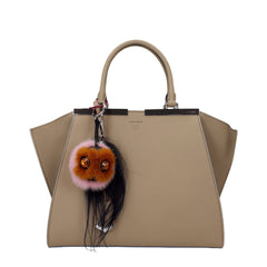 Fendi brune pelsnøkkelringer