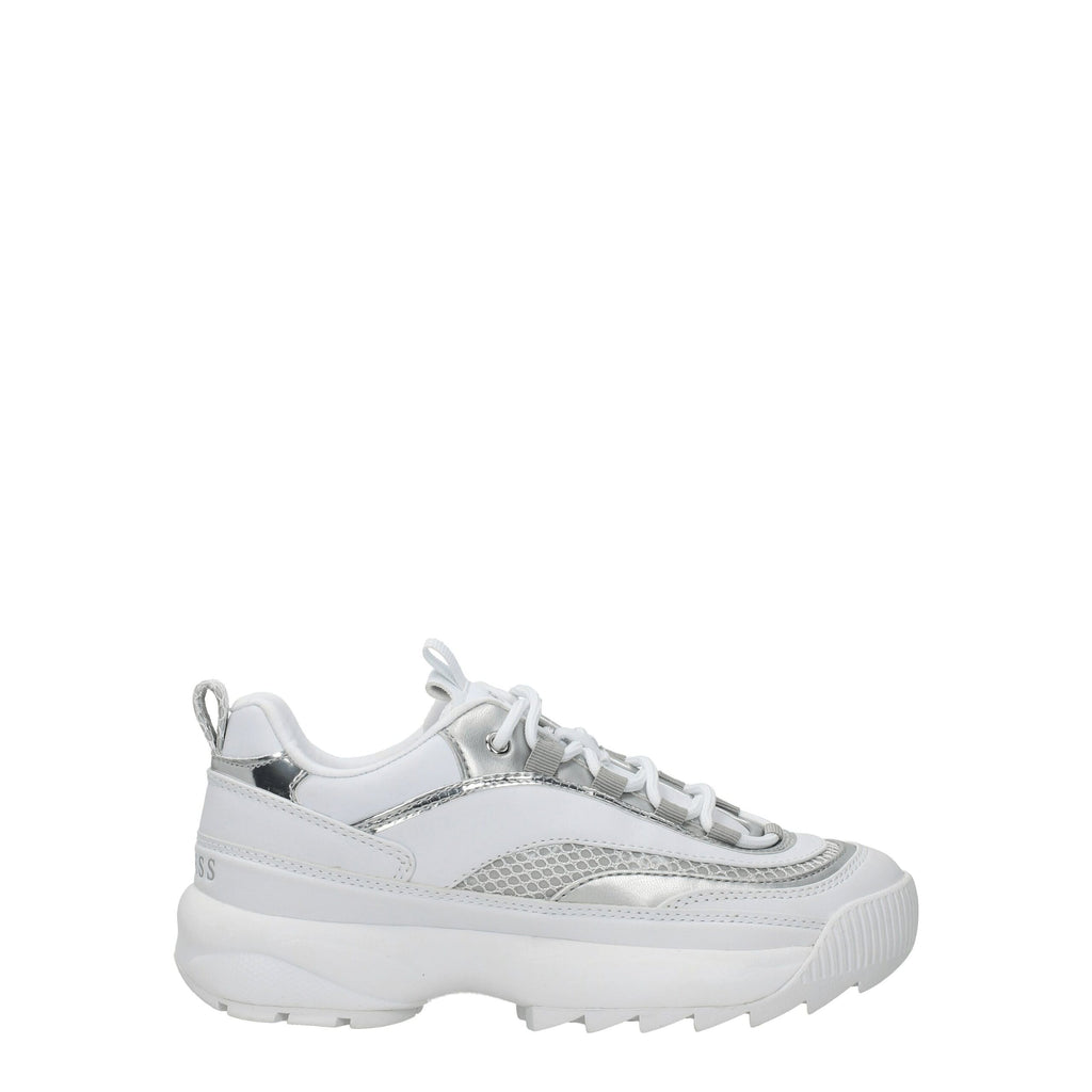 Hvite chunky joggesko i polyetylen