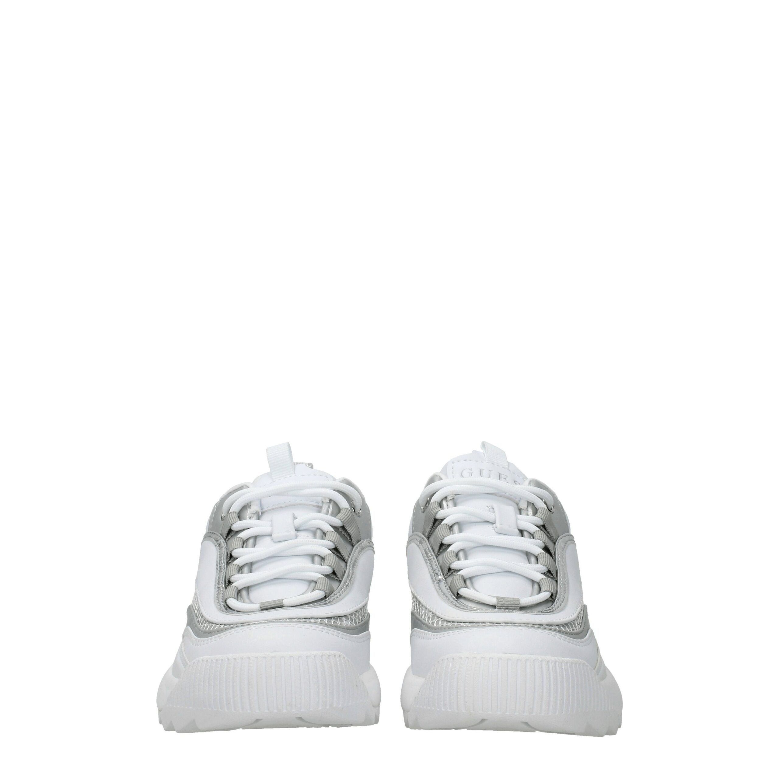 Hvite chunky joggesko i polyetylen