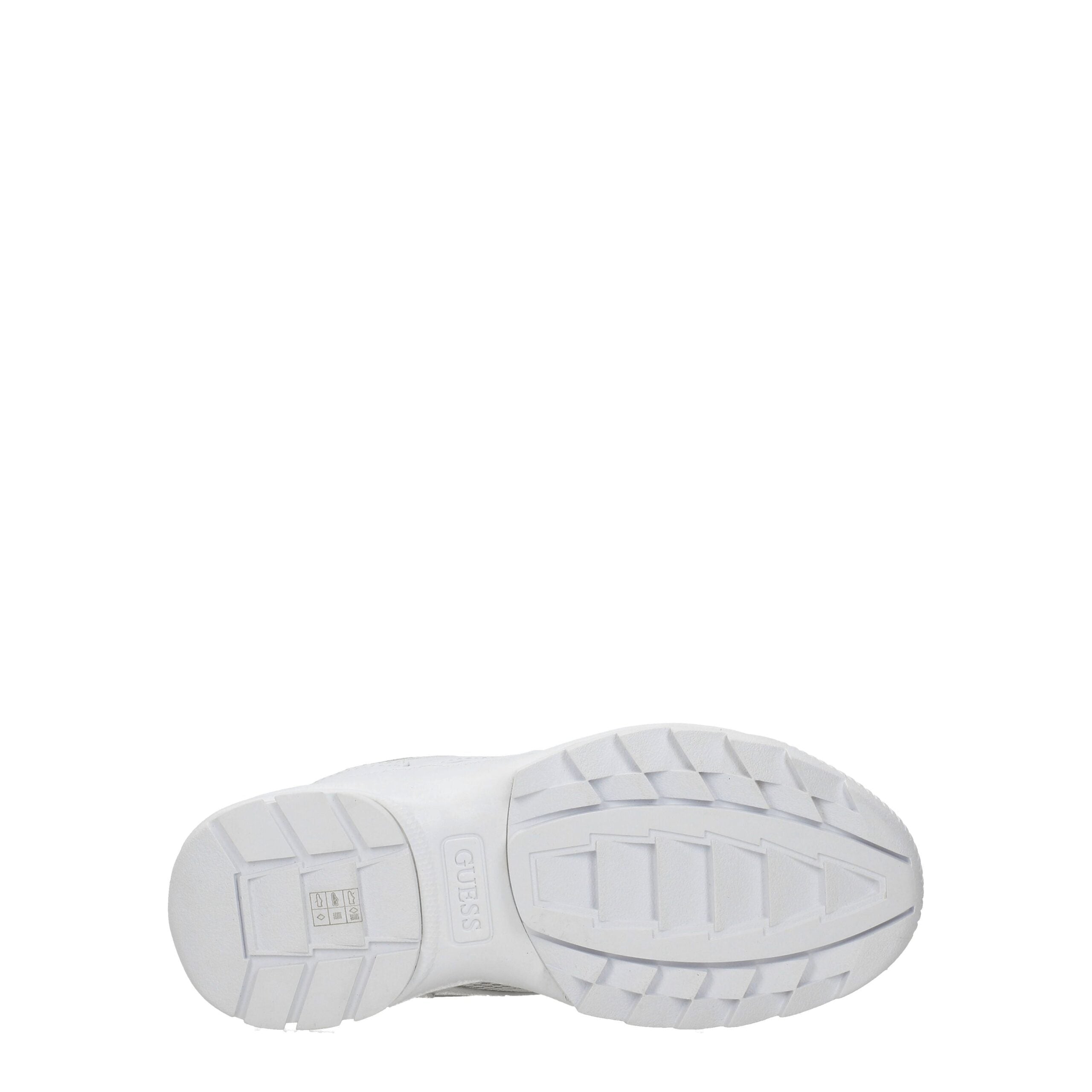 Hvite chunky joggesko i polyetylen