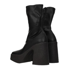 Stella McCartney Black Leather Ankle Boots