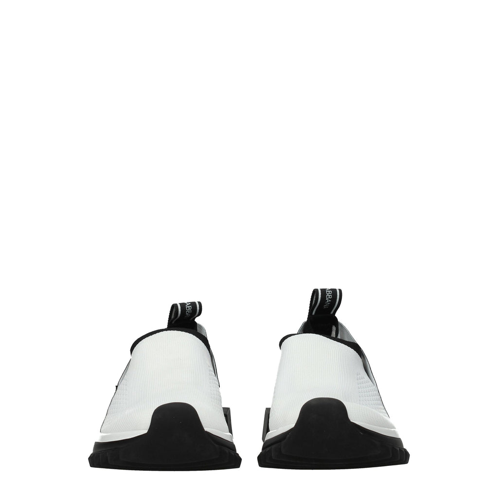 Vita grova sneakers i tyg
