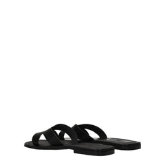 Kenzo Black Leather Slippers