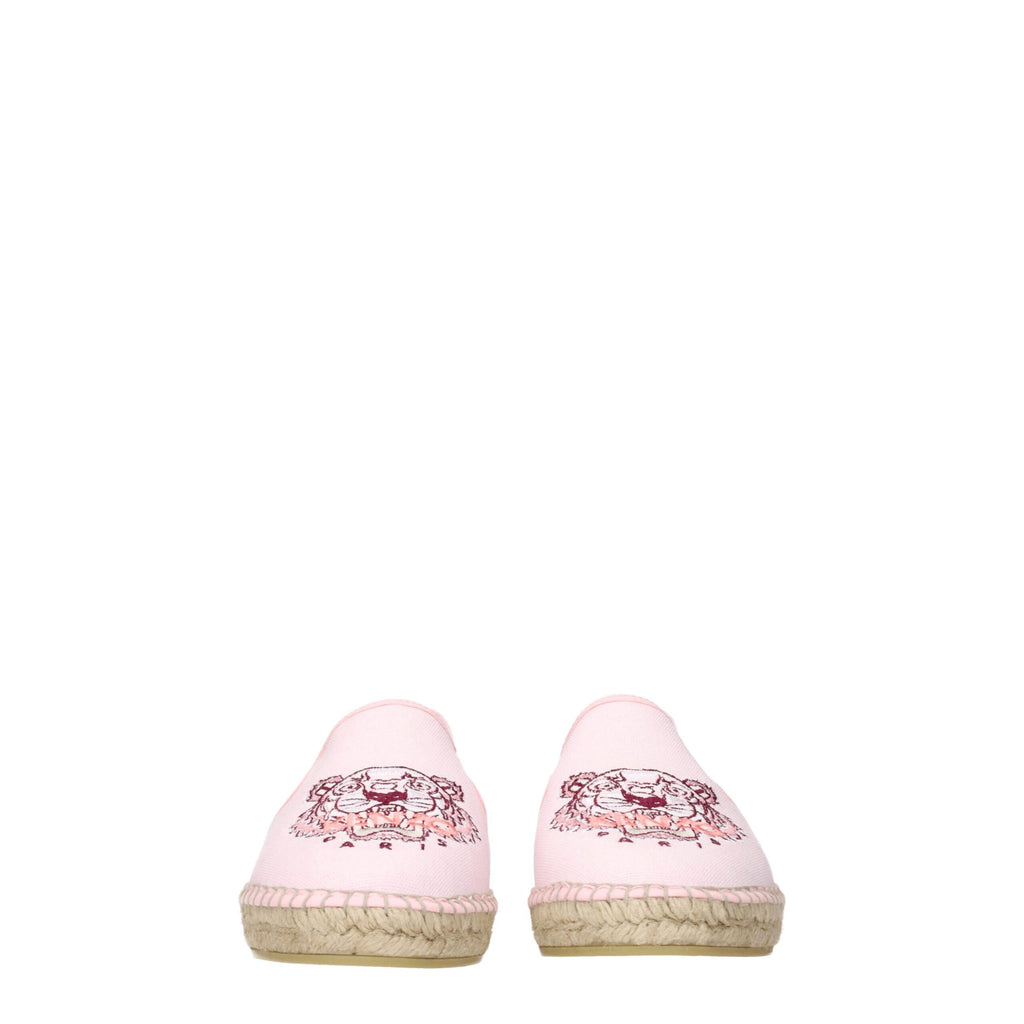 Rosa espadriller i stoff