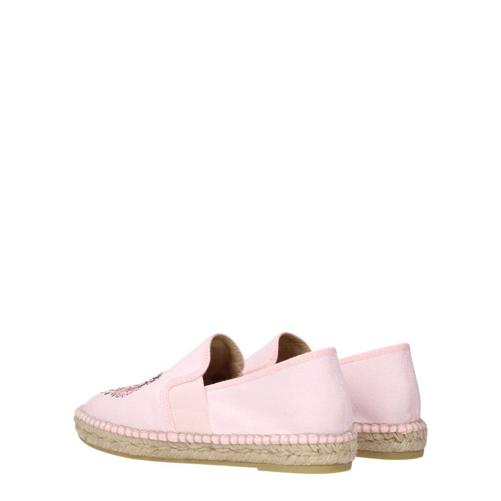 Rosa espadriller i stoff