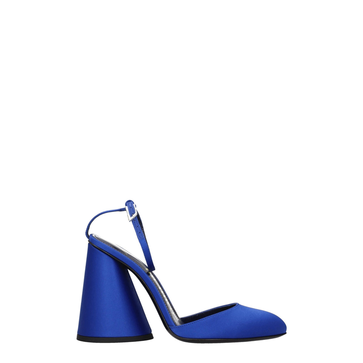 The Attico Blue Satin Platform Sandals