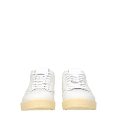Jil Sander White Leather Low Top Sneakers