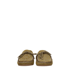 Isabel Marant Green Leather Slip-On Loafers