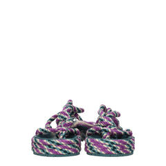 Isabel Marant Multicolor Fabric Flat Sandals