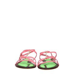 Jacquemus Pink Leather Flat Sandals