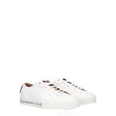 Givenchy White Leather Low Top Sneakers