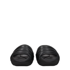 Balmain Black Leather Slippers