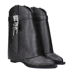 Givenchy Black Leather Ankle Boots