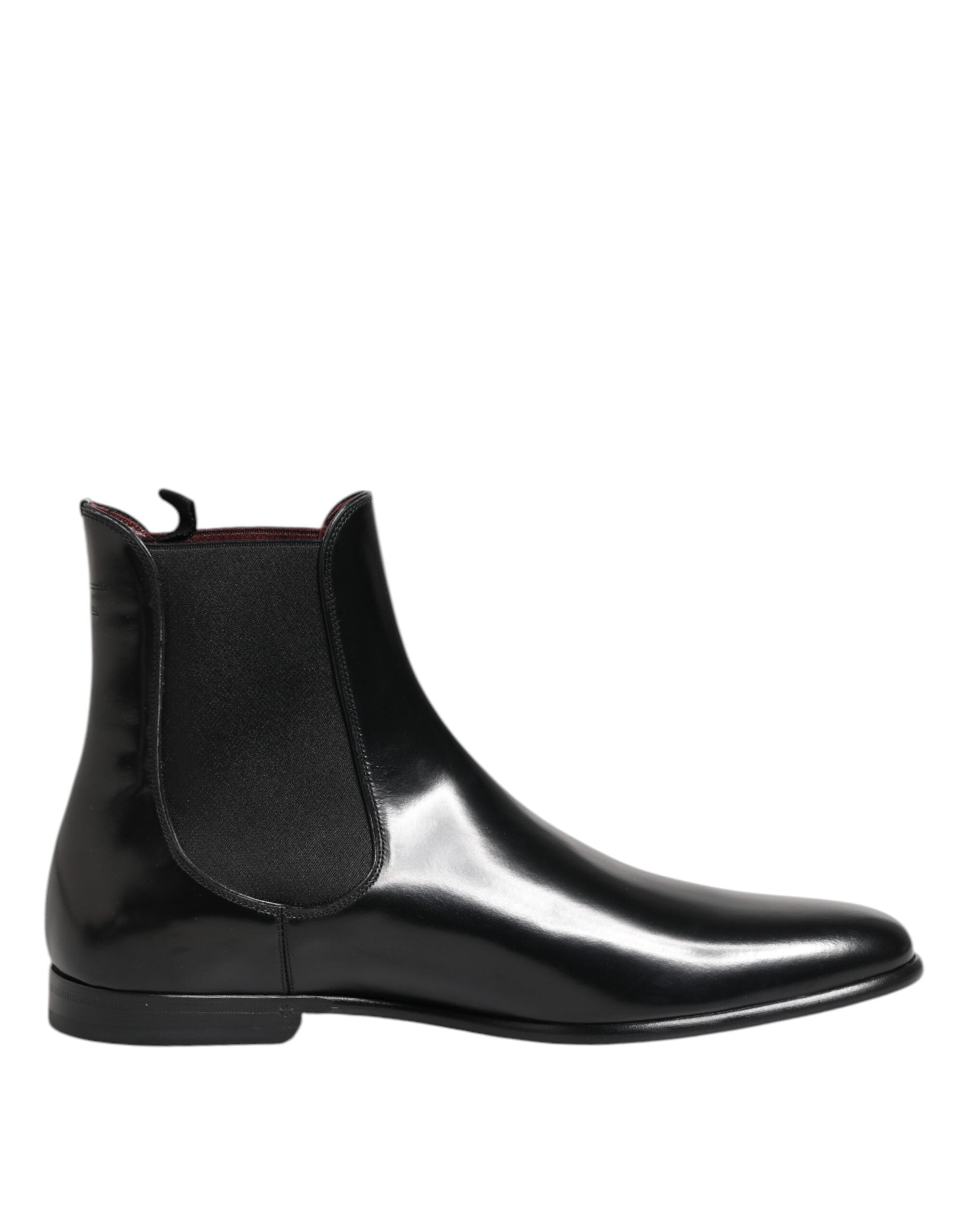 Svarte Chelsea Slip On Mid Legge Støvler Sko