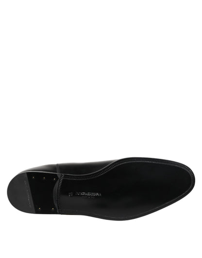 Dolce &amp; Gabbana Svarte Chelsea Slip On Mid Legge Støvletter Sko