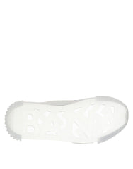 Dolce & Gabbana Silver Black Nylon NS1 Low Top Men Sneakers Shoes