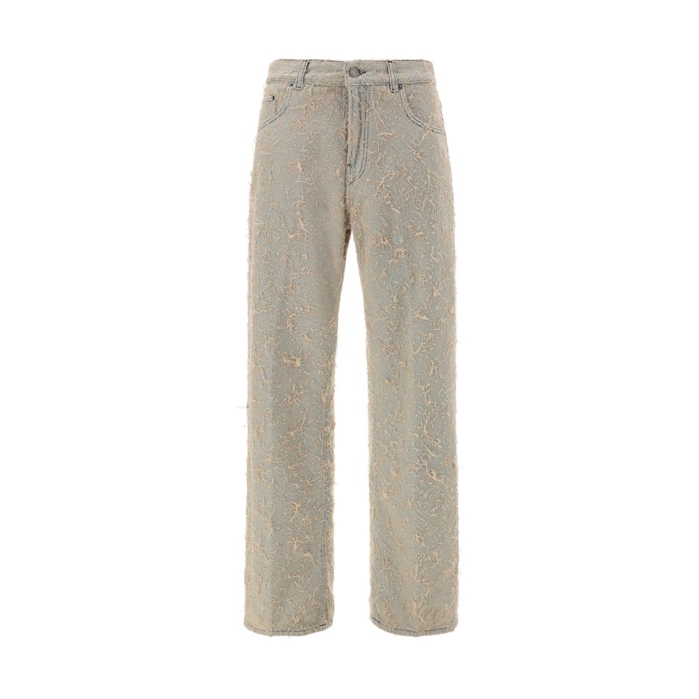 Jeans med noppeffekt
