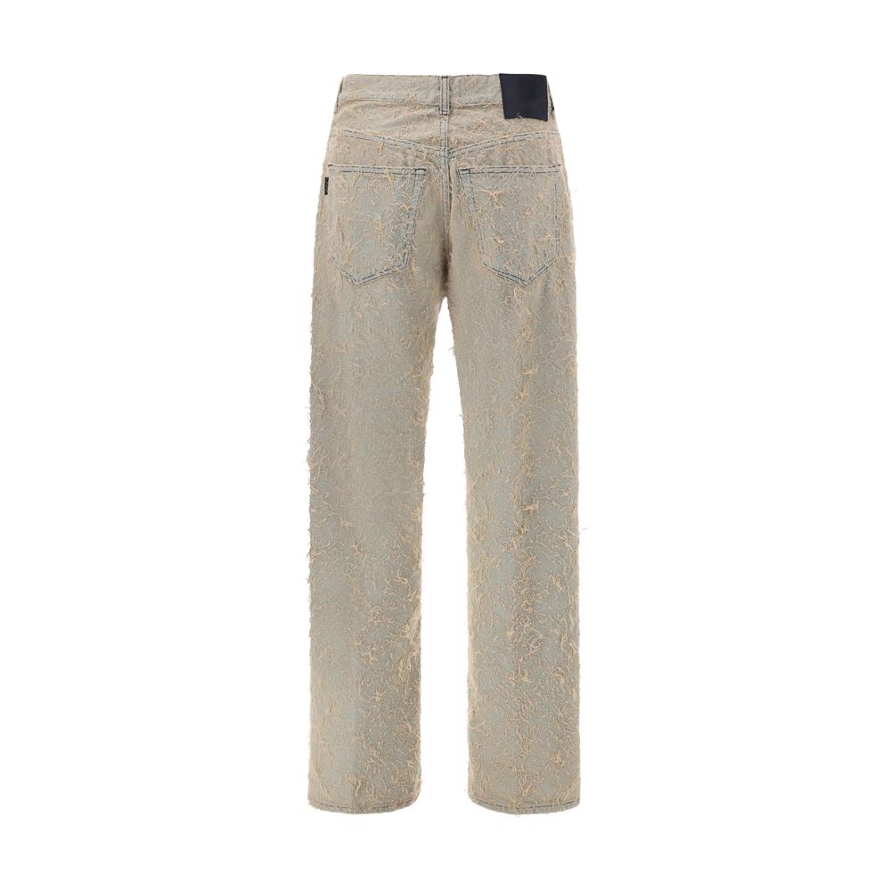 Jeans med noppeffekt