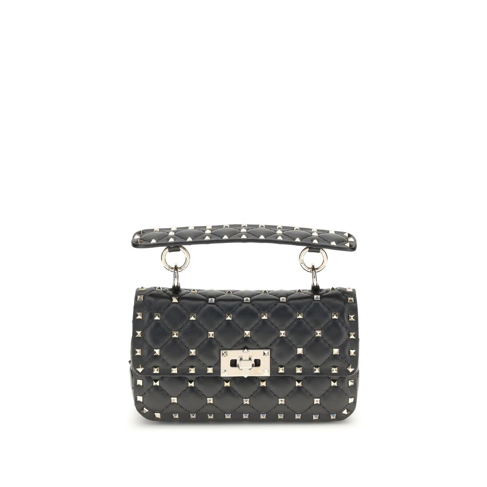Liten Rockstud-veske i skinn med spikes