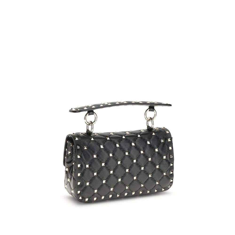 Liten Rockstud-veske i skinn med spikes