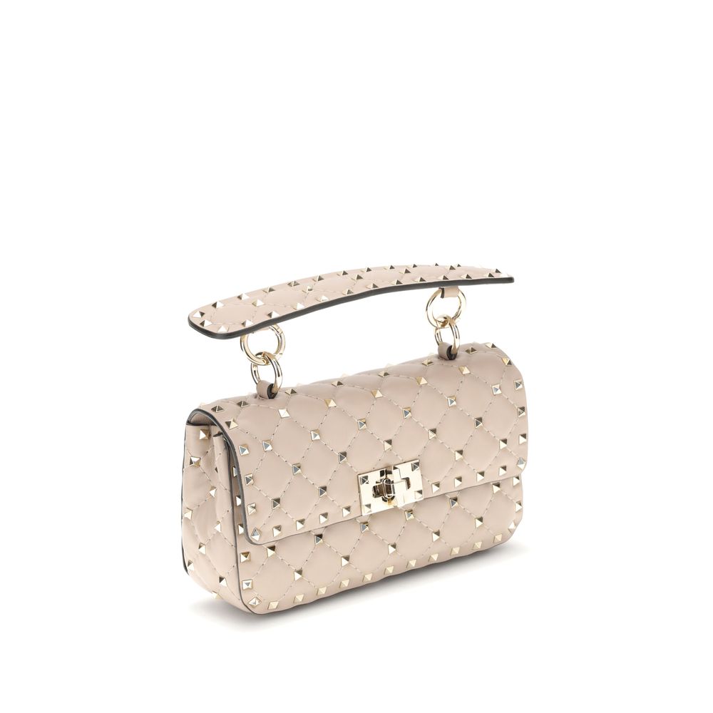 Liten Rockstud-veske i skinn med spikes