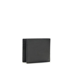 Valentino Garavani Black Calf Leather Bos Taurus Wallet
