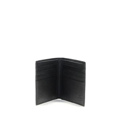 Valentino Garavani Black Calf Leather Bos Taurus Wallet