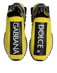 Dolce & Gabbana Yellow Logo Low Top Sorrento Sneakers Shoes