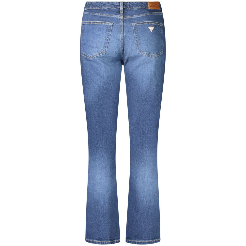 Blå bomullsjeans för kvinnor