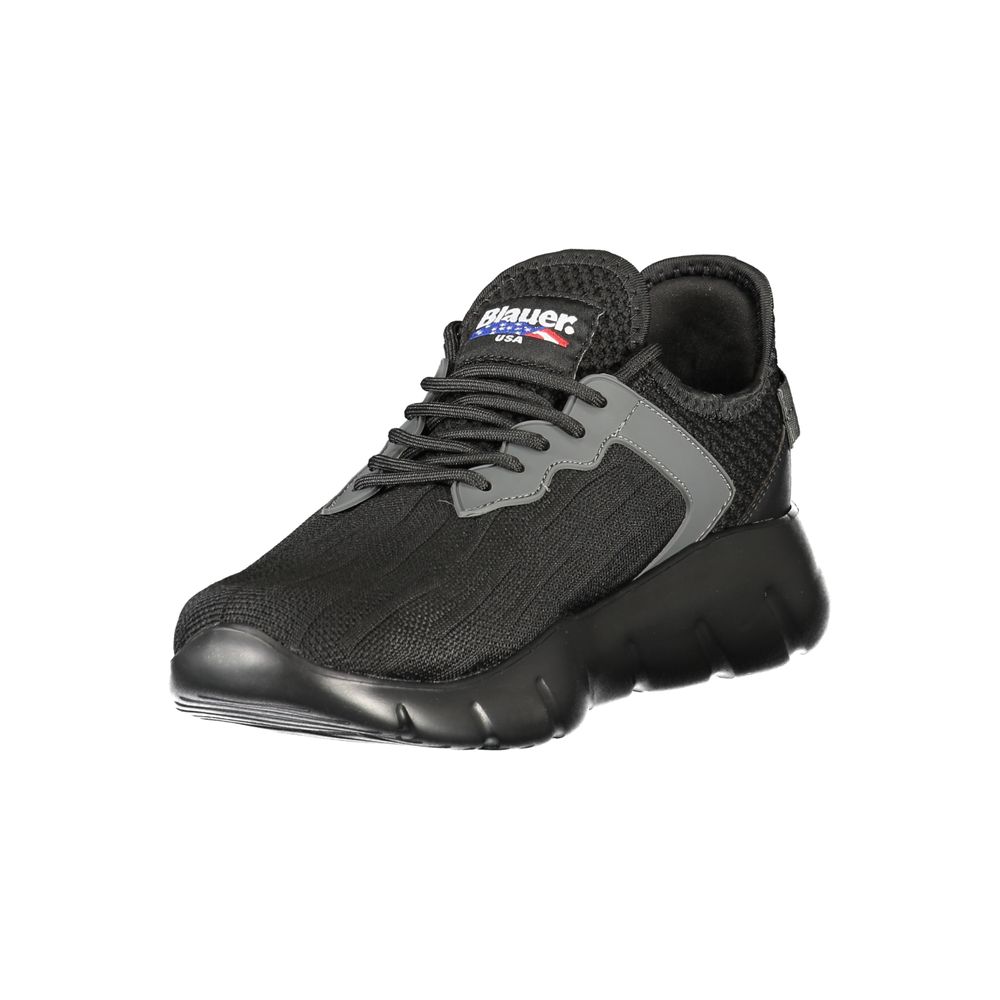 Blauer Black Polyester Men Sneaker