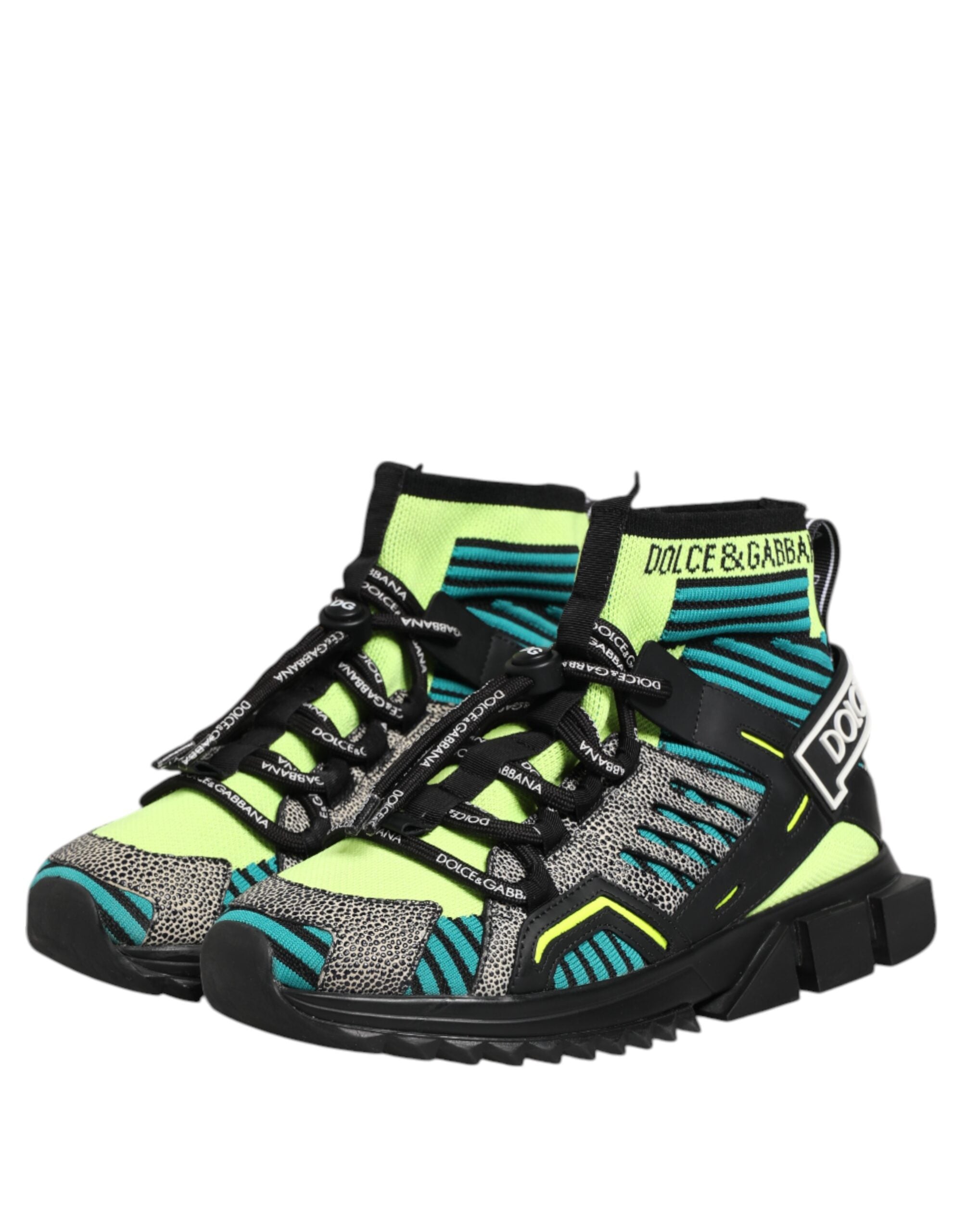 Dolce & Gabbana Multicolor Sorrento Socks Men Sneakers Shoes