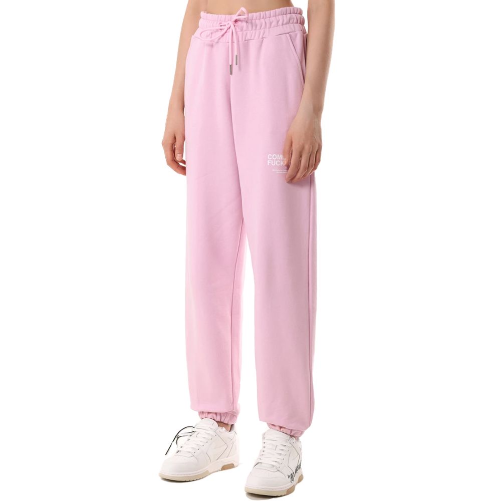 Rosa bomullsjeans och byxor