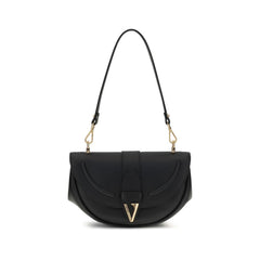 Versace Black Calf Leather Bos Taurus Shoulder Bag