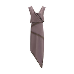 The Attico Brown Viscose Casual Dress