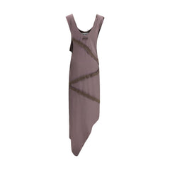 The Attico Brown Viscose Casual Dress