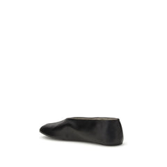 The Row Black Lamb Ovis Aries Aries Ballet Flats