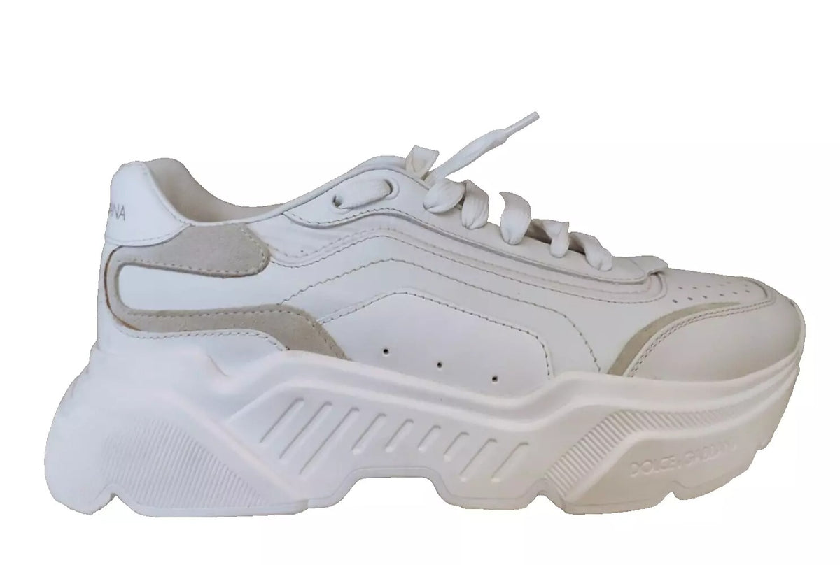 Dolce & Gabbana White Daymaster Low Top Mens Sneakers