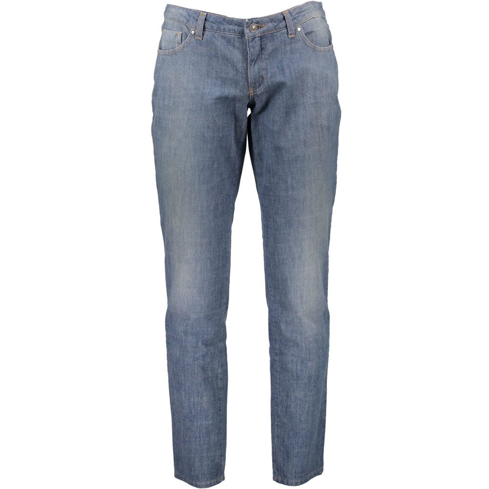 Blå bomullsjeans och byxor