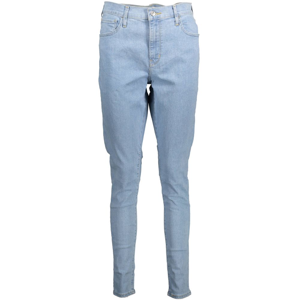 Blå bomullsjeans och byxor