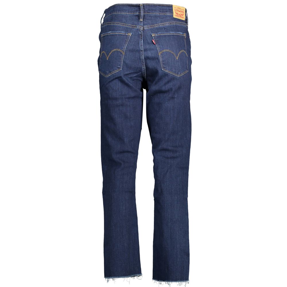 Blå bomullsjeans och byxor