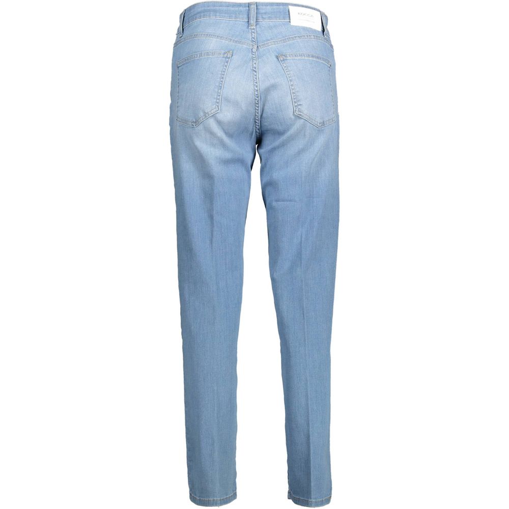 Blå bomullsjeans och byxor