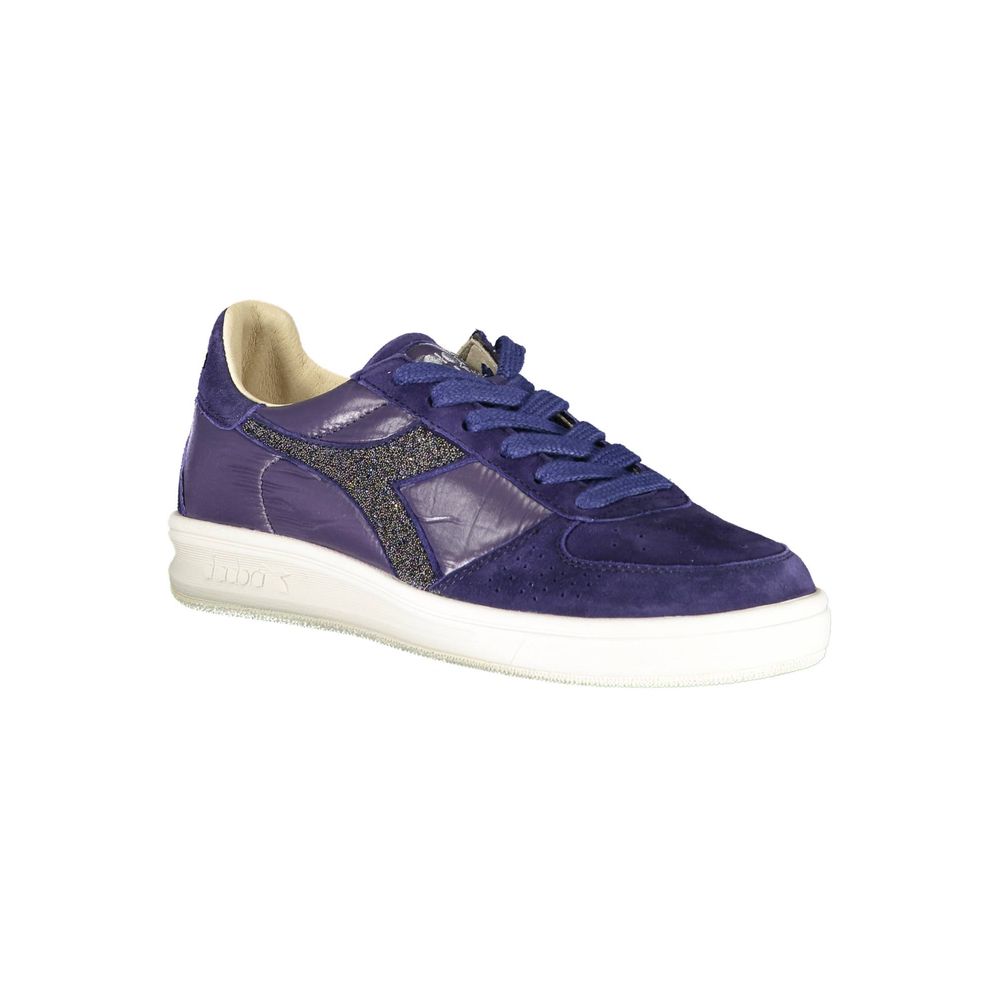 Blå tygsneaker