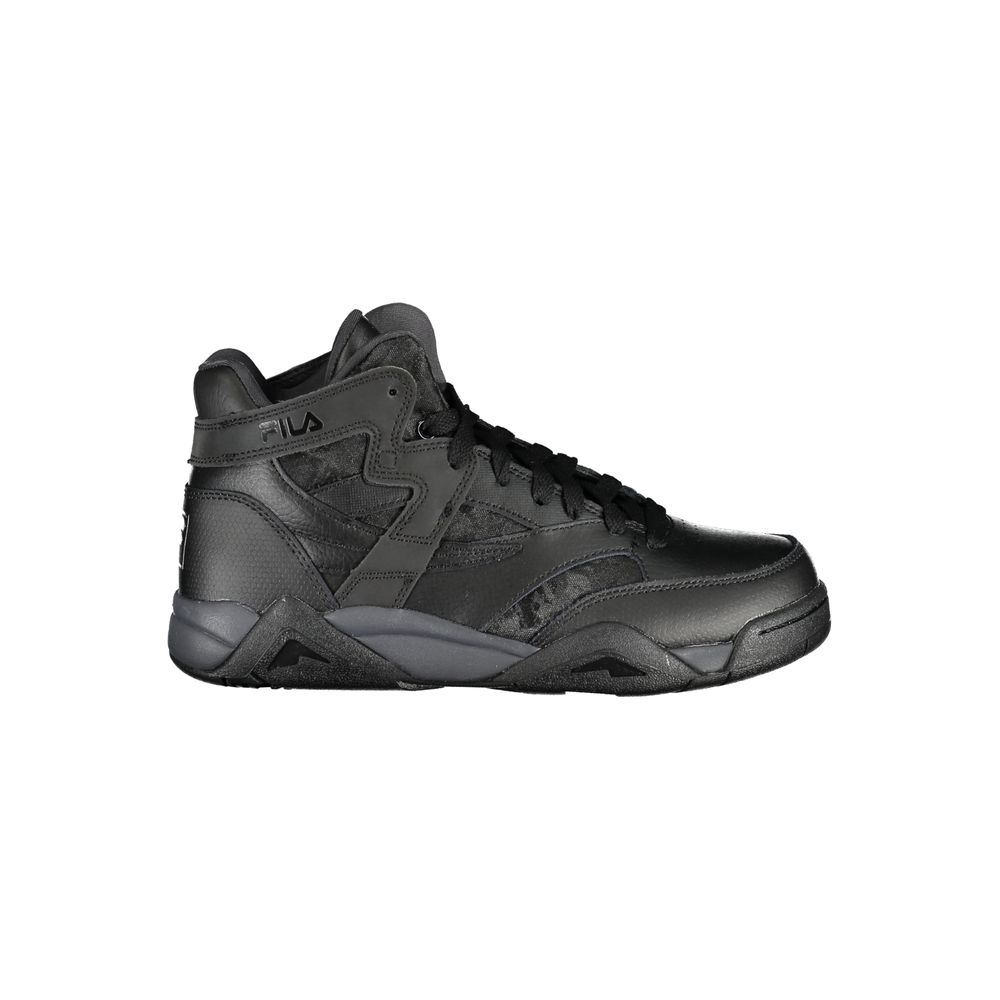 Svarta polyestersneakers