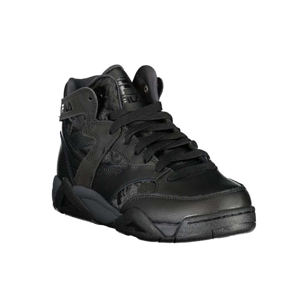 Svarta polyestersneakers