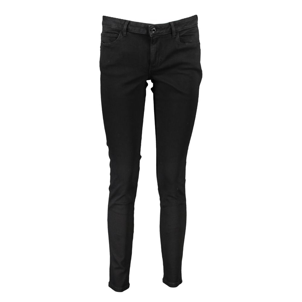Svarta bomullsjeans och byxor