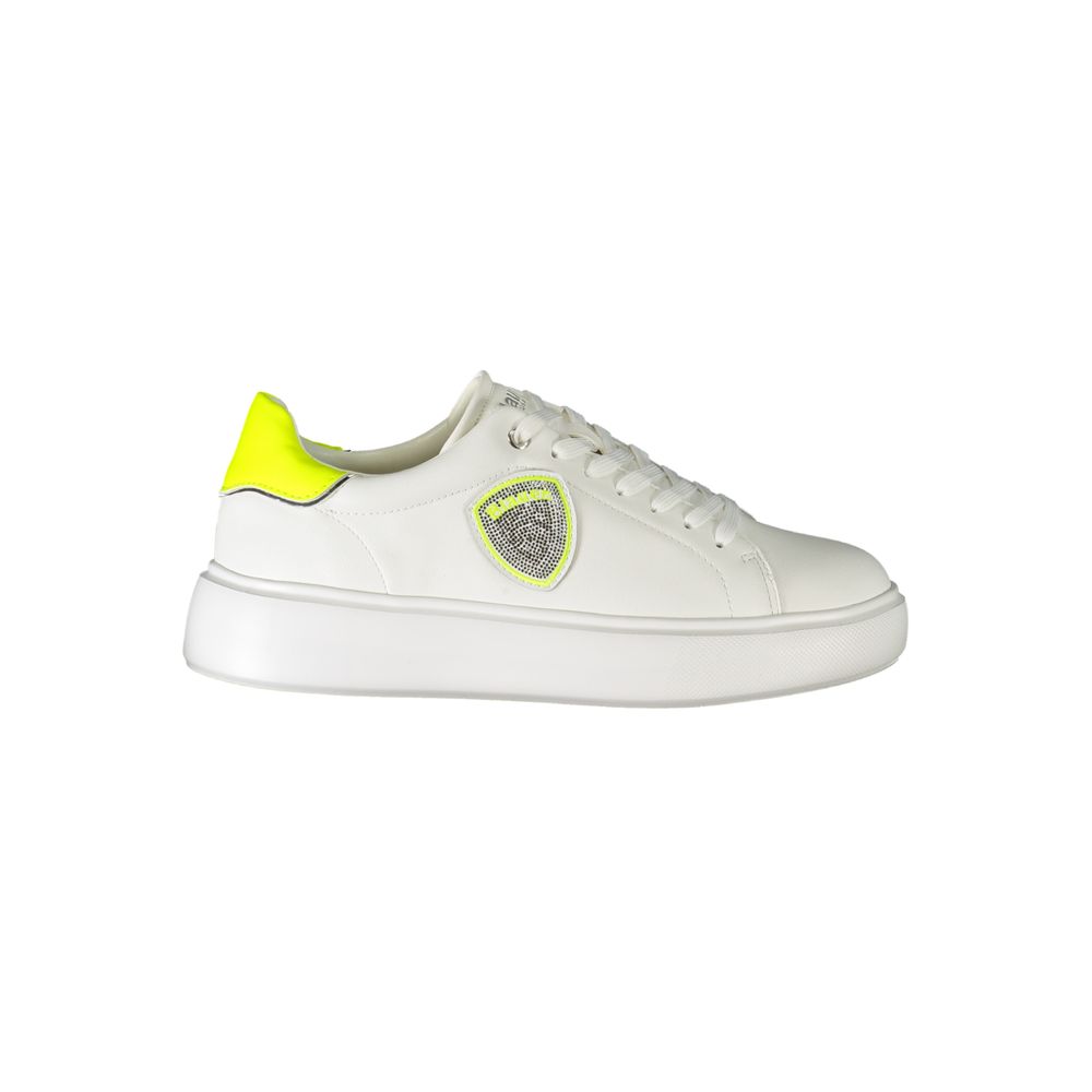 Vit polyestersneaker